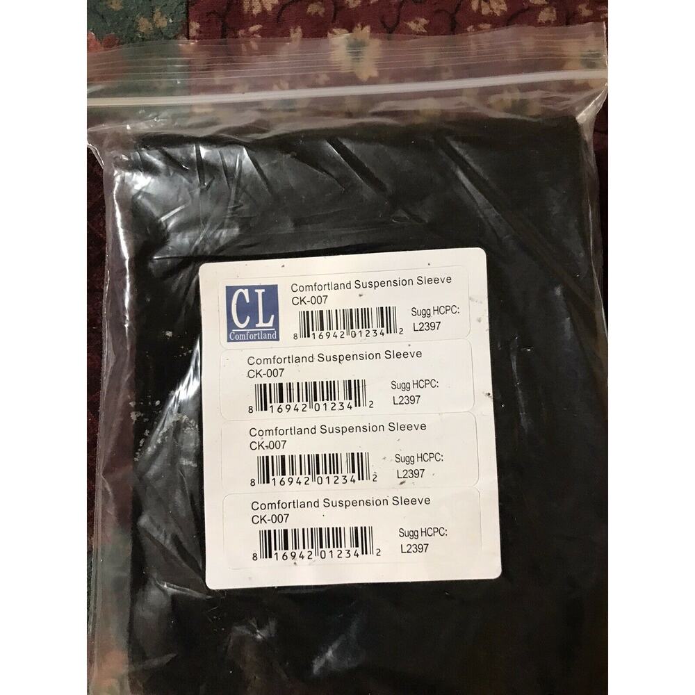 Comfortland Knee Set of 3‎  Suspension Sleeve Wrap Size Universal CK-007 BLACK